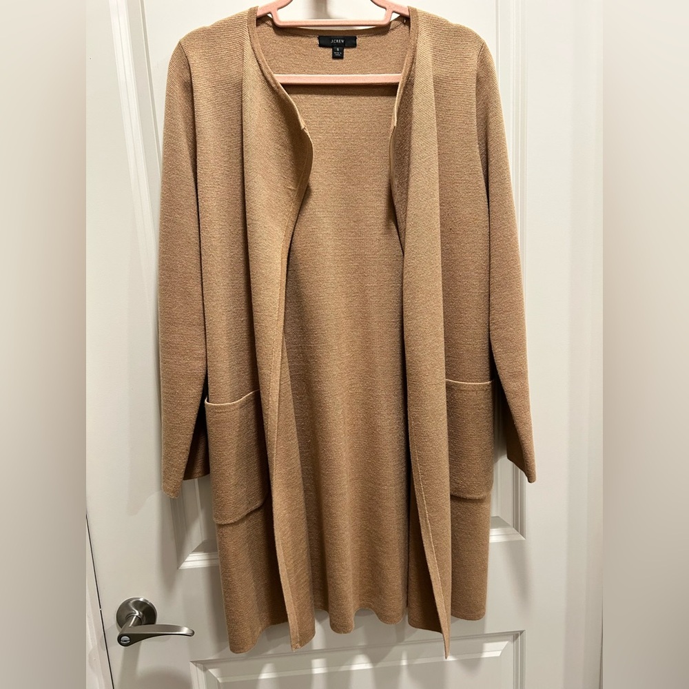 J.Crew Juliette collarless sweater-blazer sz Small
